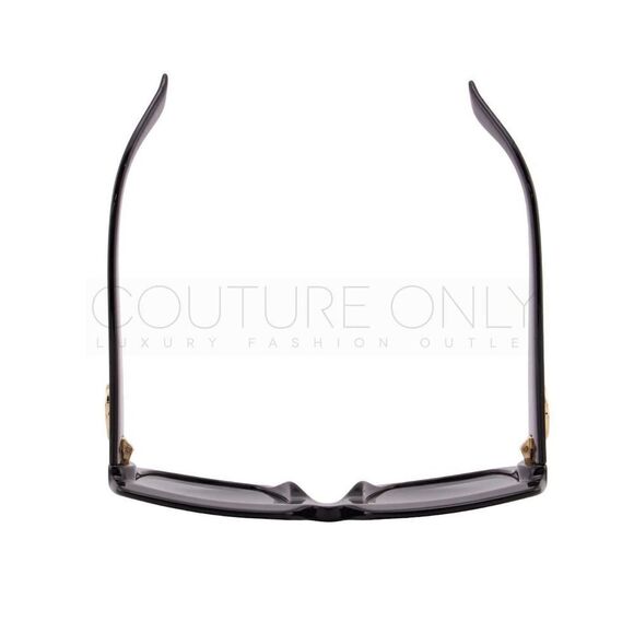 New Gucci Women Sunglasses Black Oversized Square GG0053SN-001 Gray Gradient - Picture 10 of 12